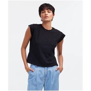 Madewell Slub Crewneck Cotton Casual Muscle Tee US Women's XXS New